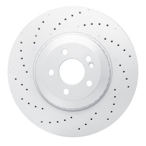 Mercedes-Benz GLC43 AMG Brake Rotor (1) - Rear - R1 Concepts - Drilled Carbon Alloy GeoMET - `21-`25